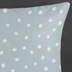 Parure en flanelle de coton Didi Coton - Bleu clair - 140 x 200 cm + coussin 90 x 70 cm