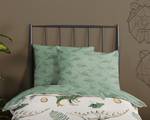 Parure de lit en coton renforcé Gabi Coton - Vert - 120 x 150 cm + oreiller 70 x 60 cm