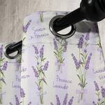 Gordijn met ringen Lavendel set van 2 polyester - lila - Hoogte: 245 cm