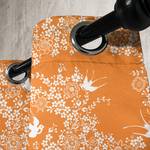 Rideaux à œillets Dove - Lot de 2 Polyester - Orange - Hauteur : 245 cm