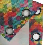 Gordijn met ringen Dots set van 2 polyester - meerdere kleuren - Hoogte: 245 cm