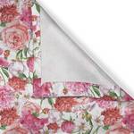 Gordijn met ringen Pink Roses set van 2 polyester - roze/lila - Hoogte: 245 cm