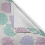 Gordijn met ringen Pastelbloemen 2 stuk polyester - lavendel/pastelblauw - Hoogte: 260 cm