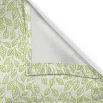 Rideaux à œillets Ormeblätter - Lot de 2 Polyester - Citron vert / Crème - Hauteur : 260 cm