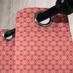 Rideaux à œillets Korallfarbe - Lot de 2 Polyester - Corail - Hauteur : 175 cm