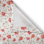 Gordijn Landhuis Bloemen set van 2 polyester - wit/rood - Hoogte: 175 cm