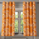 Gordijn met ringen Dove set van 2 polyester - oranje - Hoogte: 175 cm