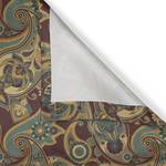 Rideaux à œillets Paisley Ten - Lot de 2 Polyester - Marron / Turquoise - Hauteur : 175 cm