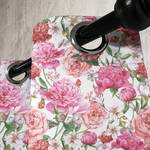 Gordijn met ringen Pink Roses set van 2 polyester - roze/lila - Hoogte: 225 cm