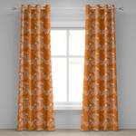 Rideaux à œillets Dove - Lot de 2 Polyester - Orange - Hauteur : 260 cm