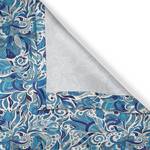 Rideaux à œillets Flower Ten - Lot de 2 Polyester - Bleu clair / Bleu foncé - Hauteur : 260 cm