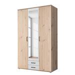 Armoire à portes battantes Klinau Imitation chêne artisan / Blanc - Largeur : 120 cm