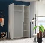 Drehtürenschrank Affton Weiß - Breite: 135 cm