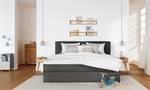 Lit boxspring familial KINX Tissu KINX : Anthracite - 240 x 200cm - D3 medium