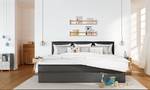 Familienbett Boxspringbett KINX Stoff KINX: Anthrazit - 270 x 200cm - H3