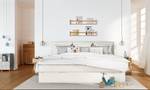 Lit boxspring familial KINX Tissu KINX : Blanc - 270 x 200cm - D2 souple