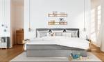 Familiebed boxspring KINX Stof KINX: Grijs - 270 x 200cm - H3 medium