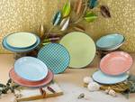 Servizio da tavola Mediterran Grès - Multicolore - Set da 18