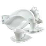 Service Acacia Porcelaine - Blanc - 30 éléments