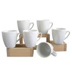 Tasses à café Celebration - Lot de 6 Porcelaine - Blanc