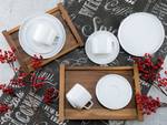 Servizio da caffè Chef Collection Porcellana - Set da 18 - Bianco