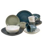 Serviesset Nature Collection aardewerk - 16-delig - Blauw/groen