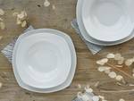 Service de vaisselle Amelie Porcelaine - Blanc - 12 éléments