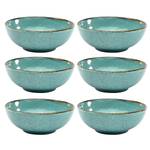 Mueslikom Nature Collection set van 6 aardewerk - Turquoise