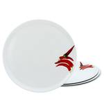 Pizzabord Chilli set van 4 porselein - wit