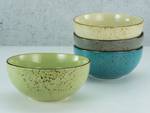 Kom Nature Collection set van 4 aardewerk - Groen/blauw - Diameter: 175 cm