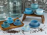 Tassenset Nature Collection Steinzeug - 16-teilig - Aqua