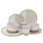 Servizio da tavola Cosmos White Pepper Grès - Beige - Set da 8