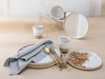 Servizio da tavola Cosmos White Pepper Grès - Beige - Set da 8