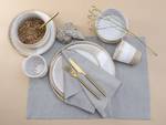 Servizio da tavola Cosmos White Pepper Grès - Beige - Set da 8