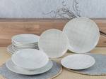 Servizio da tavola Home Shabby Chic Porcellana - Bianco / Beige - 12 pezzi