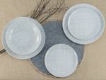 Servizio da tavola Home Shabby Chic Porcellana - Bianco / Beige - 12 pezzi