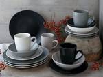 Servizio da tavola Manhattan Grès - Set da 16 - Nero / Grigio