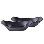 Scodella da portata Streat Food Boat Grès - Set da 2 - Nero - 24 x 14 cm