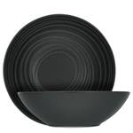 Salatschalen Lava Stone 2er-Set Steinzeug - Schwarz