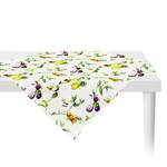 Nappe 6851 Polyester / Coton - Blanc / Multicolore - 100 x 100 cm