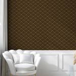 Papier peint Scallop PVC - Caramel / Gris - Hauteur : 180 cm