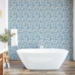 Tapete Maritime Korallen PVC - Beige / Blau - Höhe: 250 cm