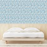 Tapete Maritime Korallen PVC - Beige / Blau - Höhe: 250 cm