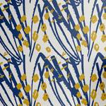 Behang Mustard PVC - blauw/geel - Hoogte: 180 cm