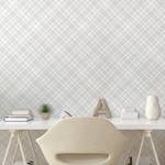 Papier peint Neutral Color PVC - Blanc / Gris clair - Hauteur : 180 cm