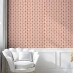 Tapete Blush Pink PVC - Rosa - Höhe: 180 cm