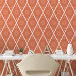 Behang Abstract type B PVC - oranje - Hoogte: 90 cm