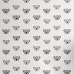 Behang Koala PVC - lichtgrijs - Hoogte: 250 cm