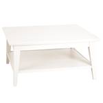 Table basse Casares - Type A Pin massif - Pin blanc - 90 x 90 cm