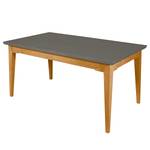 Table Casares Pin massif - Gris/Pin marron - Largeur : 140 cm